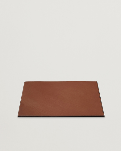 Men |  | Ralph Lauren Home | Brennan Small Leather Desk Blotter Saddle Brown