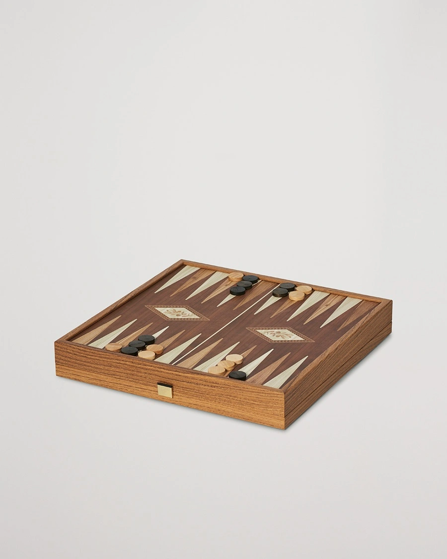 Manopoulos Chess/Backgammon Combo Game – Brown