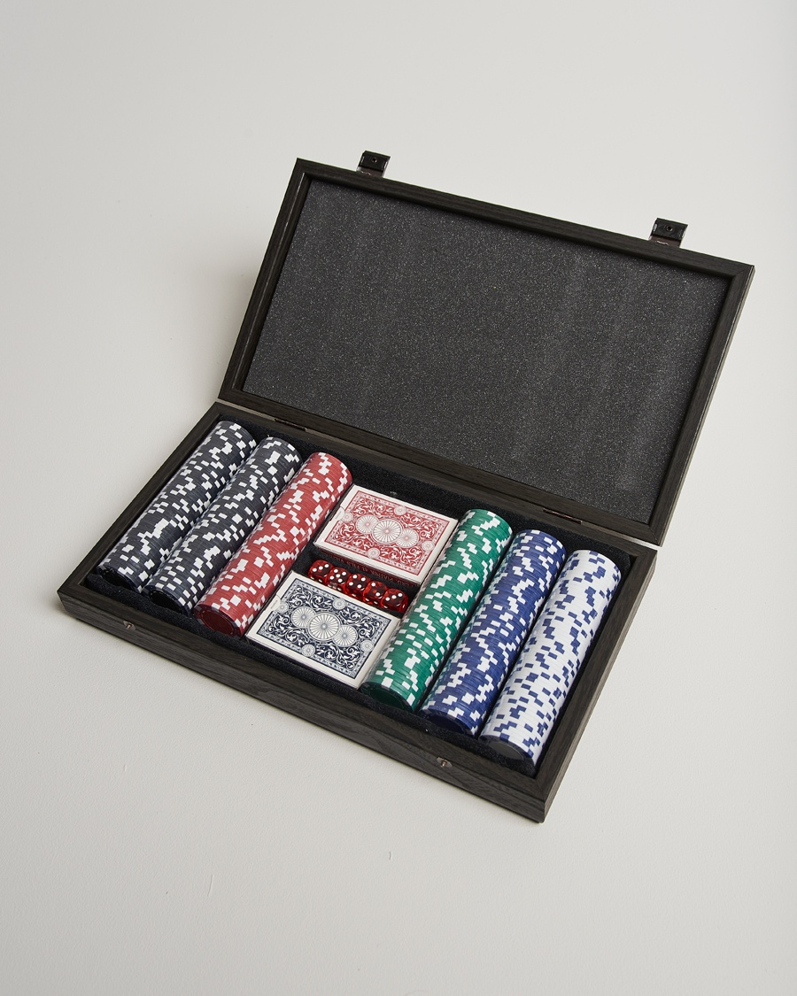Manopoulos Wooden Poker Case Black – Black