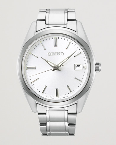Men | Stainless steel strap | Seiko | Sapphire 40mm Steel Silver Dial
