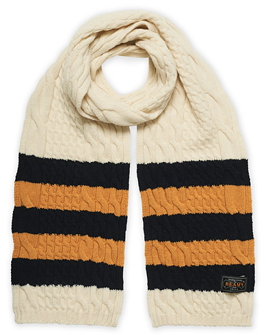 Scarves |  Muffler Cable Scarf Off White