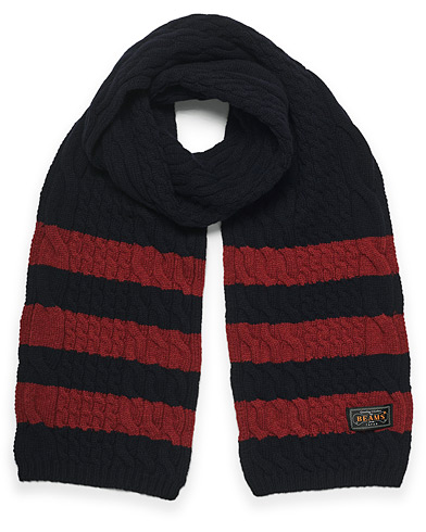  |  Muffler Cable Scarf Navy