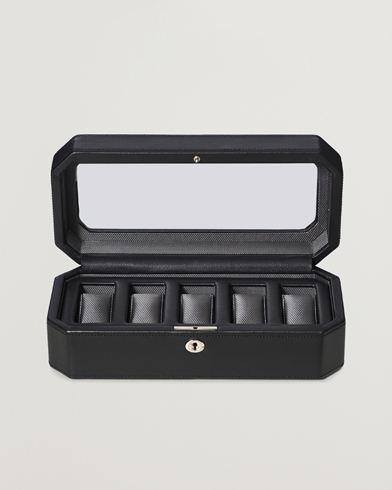 Watch & Jewellery Boxes |  Windsor 5 Piece Watch Box Black/Grey