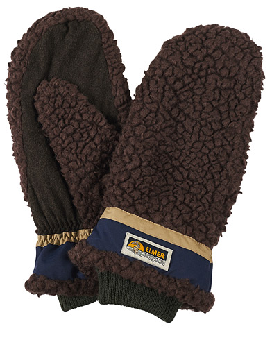 Gloves |  Miyo Wool Teddy Mittens Brown