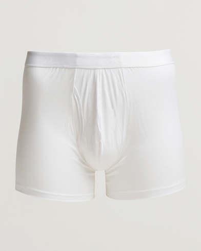 Men | Loungewear | Derek Rose | Pima Cotton Stretch Brief White