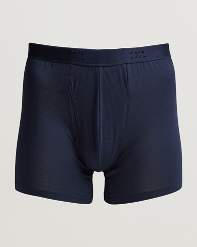 Men | Underwear | Derek Rose | Pima Cotton Stretch Trunk Navy