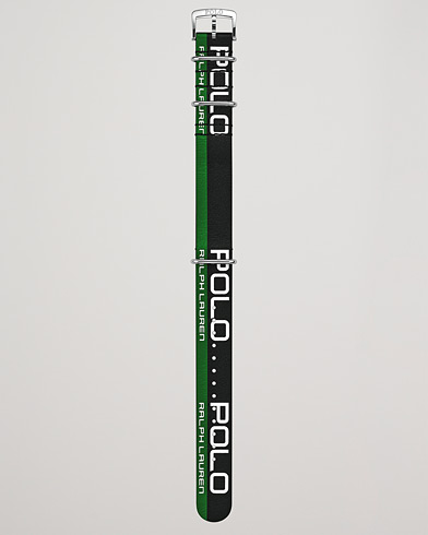Accessories |  Leather Sporting Strap Black/Green