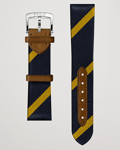 Men | Watch straps | Polo Ralph Lauren | Sporting Silk Strap Navy/Gold