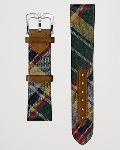 Men | Watch straps | Polo Ralph Lauren | Sporting Silk Strap Green Tartan