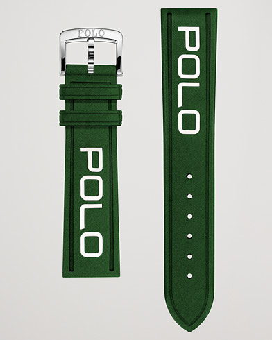 Men | Watch straps | Polo Ralph Lauren | Sporting Rubber Strap Green/White