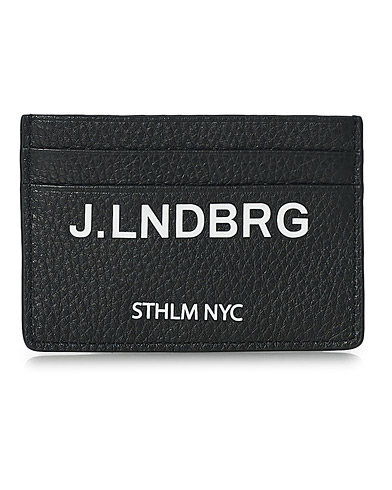  |  Leather Logo Card Holder Black