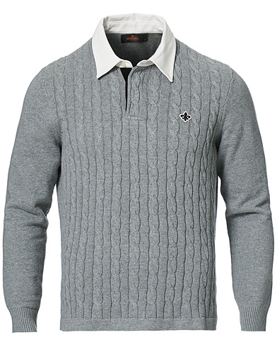 Rugby Shirts |  Garrison Cable Rugger Grey