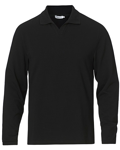  |  Long Sleeve Polo Shirt Black