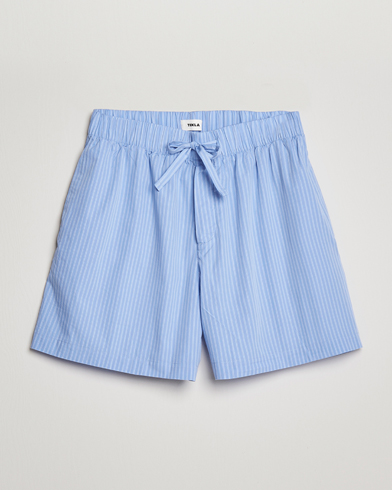 Men | Pyjamas | Tekla | Poplin Pyjama Shorts Pin Stripes