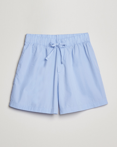 Men | Loungewear | Tekla | Poplin Pyjama Shorts Light Blue