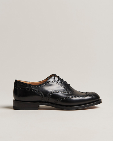 Men | Handmade Shoes | Church's | Burwood Polished Binder Brogue Black