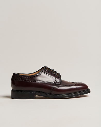 Men | Handmade Shoes | Church's | Grafton Polished Binder Brogue Burgundy