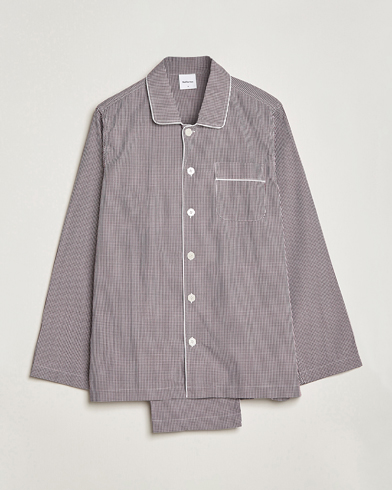 Men | Loungewear | Nufferton | Alf Checked Pyjama Set Brown/White