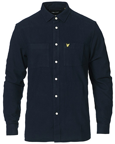 Flannel Shirts |  Brushed Twill Shirt Dark Navy