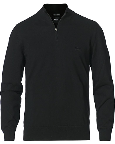 BOSS Padro Half Zip Sweater Black