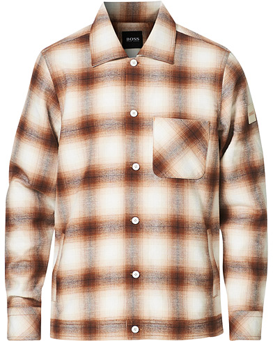  |  Lommy Flannel Checked Shirt Open White