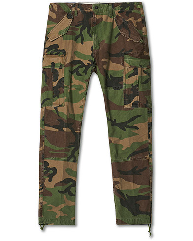 Cargo Trousers |  Slub Twill Cargo Pants Surplus Camo