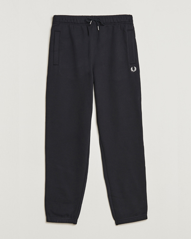 Men | Clothing | Fred Perry | Loopback Sweatpants Black