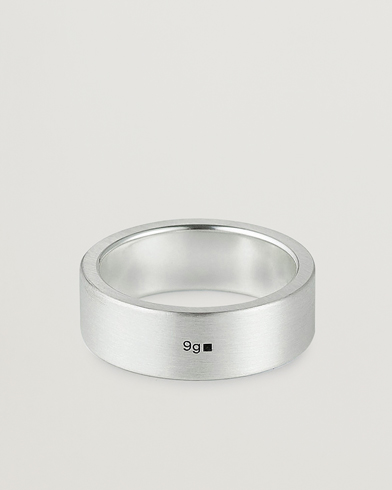 Men | Rings | LE GRAMME | Ribbon Brushed Ring Sterling Silver 9g