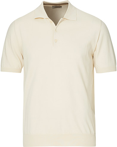 Summer Get Together |  Knitted Cotton Polo Off White