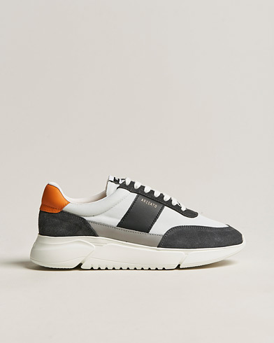 Running Sneakers |  Genesis Vintage Runner Sneaker Light Grey/Black/Orange