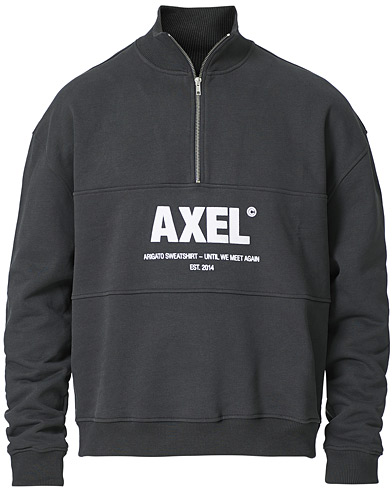 Men |  | Axel Arigato | Adios Half-Zip Sweatshirt Faded Black