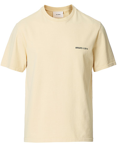 Men | T-Shirts | Axel Arigato | London Tee Natural Yellow