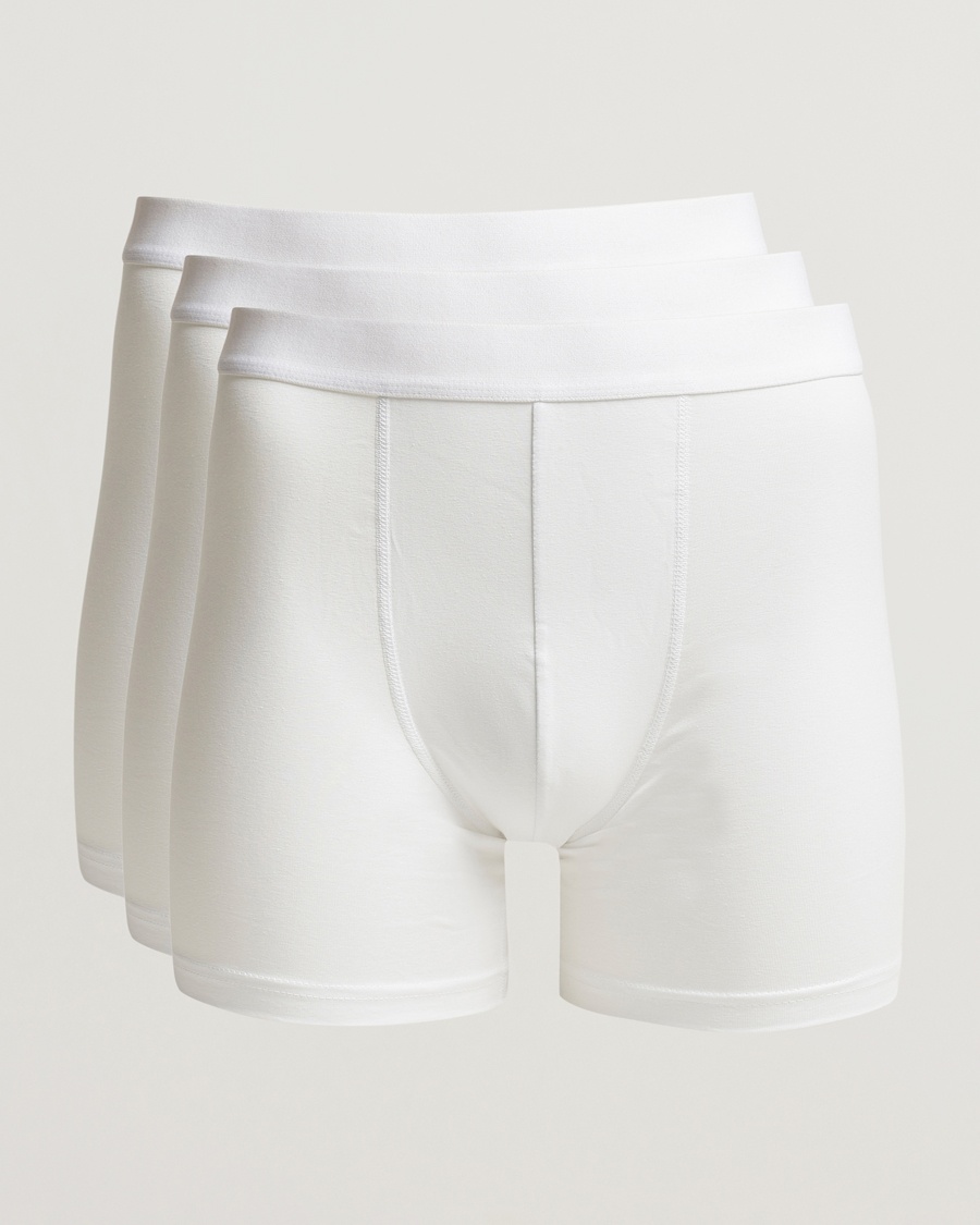 Bread & Boxers 3-Pack Long Boxer Brief White – White
