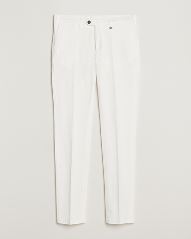 Men | Chinos | Canali | Cotton Stretch Chinos Optical White