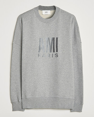 Men |  | AMI | Oversize Logo Sweatshirt Heather Grey
