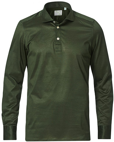 Long Sleeve Polo Shirts |  Orlando Long Sleeve Polo Forest Green
