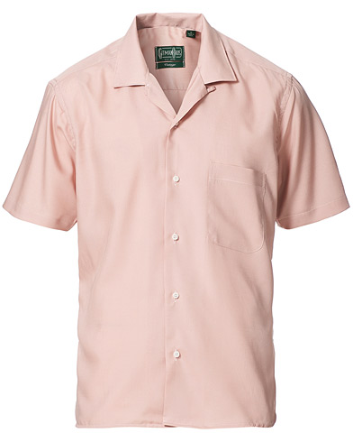 Men |  | Gitman Vintage | Rayon Camp Collar Shirt Rose Pastel
