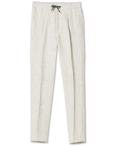 Linen Trousers |  Drawstring Linen Trousers Sand