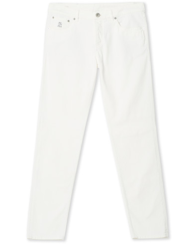 Casual Trousers |  Slim Fit 5-Pocket Pants Snow White