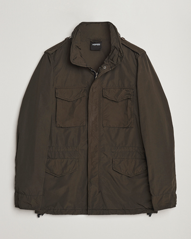 Men | Autumn Jackets | Aspesi | Giubotto Nylon Field Jacket Military