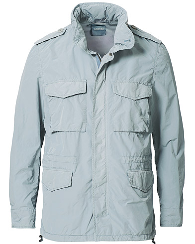 Men | Autumn Jackets | Aspesi | Giubotto Nylon Field Jacket Light Grey