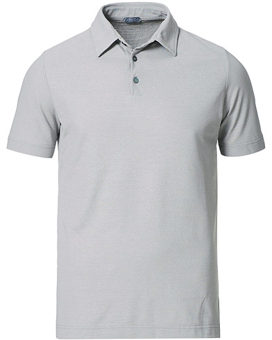 Men |  | Zanone | Ice Cotton Short Sleeve Polo Light Grey