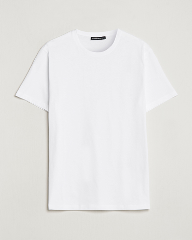 Men | T-Shirts | J.Lindeberg | Sid Cotton Crew Neck Tee White