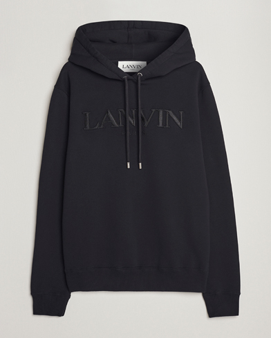 Men |  | Lanvin | Curb Logo Hoodie Black