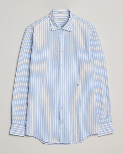  |  Genova Striped Seersucker Shirt Light Blue