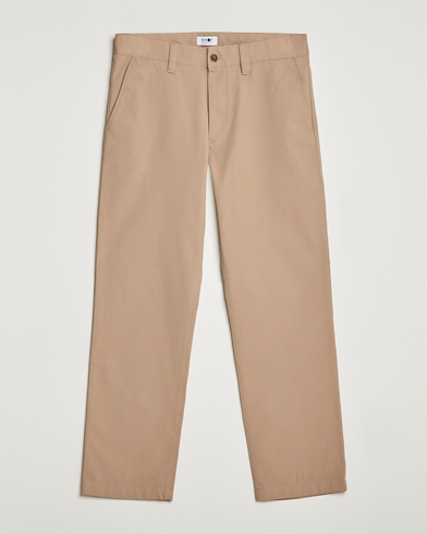 Men | Trousers | NN07 | Alex Straight Fit Cotton Chinos Khaki