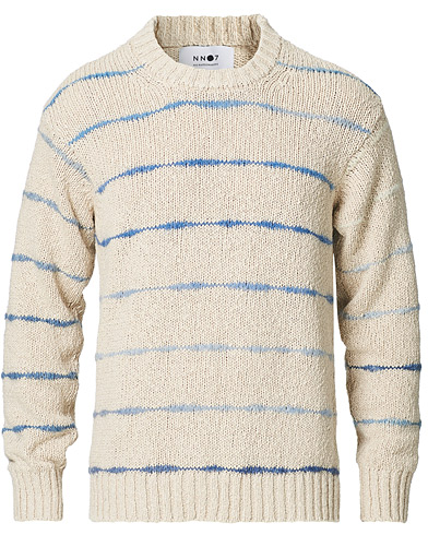  |  Brady Knitted Striped Sweater Ecru
