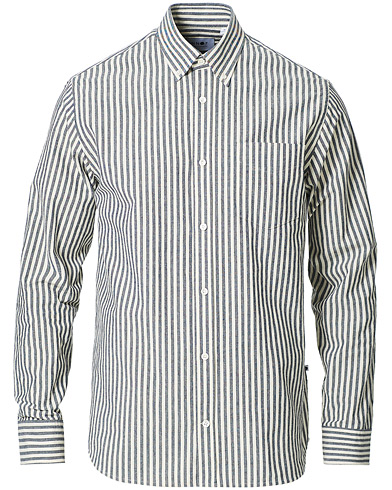  |  Levon Button Down Seersucker Shirt Blue/White