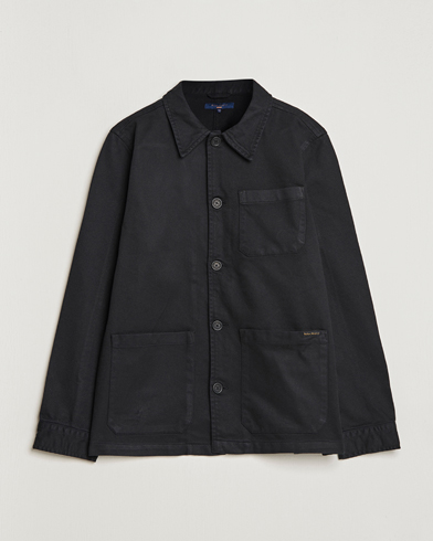 Men | Organic Menswear | Nudie Jeans | Barney Worker Overshirt Black