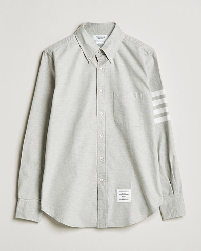 Men |  | Thom Browne | 4 Bar Flannel Shirt Light Grey